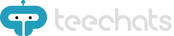 Teechats Logo Dark BG